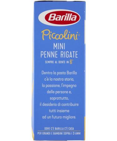 Italian Gourmet E.R. Barilla Penne Rigate 100% Italian Mini Pasta 500g + Italian Gourmet Pulp 400g (Pack of 20) - Buy Online on GoSupps.com