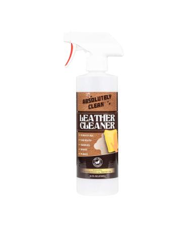 Amazing Leather Cleaner/Conditioner/Deodorizer | Powerful, Natural Enzyme Cleaner | USA Made | Great for Leather & Vinyl, Furniture, Boots, Purses, Clothing & More Removes Stains Spray & Wipe (16oz) 16 Fl Oz (Pack of 1)