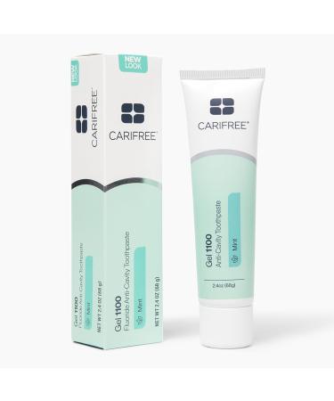 CariFree Gel 1100 (Mint) Anti-Cavity Fluoride Toothpaste with Nano Hydroxyapatite Enamel Protection Dentist Recommended for Kids and Adults Dentist Developed 2.40 oz. (Pack of 1 + Book) - Buy Online on GoSupps.com