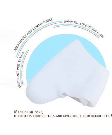 Manfeng Bunion Foot Sleeve - Bunion Corrector for Men & Women - Relief from Hallux Valgus & Big Toe Joint Pain - White (1 Pair) - Buy Online on GoSupps.com