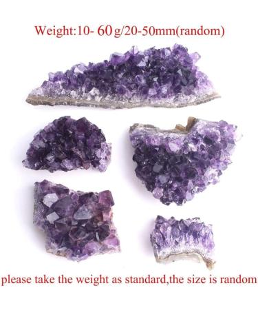 Natural Crystal Rough 3PC Natural Amethyst Crystal Cluster Geode Purple Quartz Raw Point Specimen Home Decor Stone Mineral Specimen - Buy Online on GoSupps.com