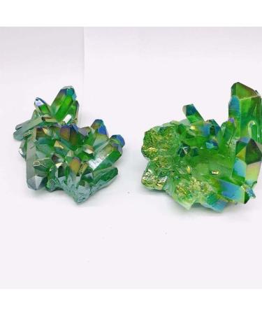 Natural Crystal Rough Natural Angel Quartz Green Aura Titanium Crystal Cluster Stone 200g-500g Beautiful Natural Crystal Stone QINTINYIN (Color : 1pc 370g-430g) - Buy Online on GoSupps.com