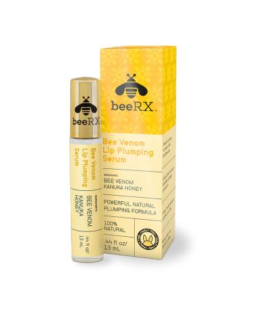 Bee Rx Lip Plumping Serum - Natural Bee Venom Plus Kanuka Honey - Anti-Aging Lip Care Products  Lip Moisturizer for Smooth  Soft Lips