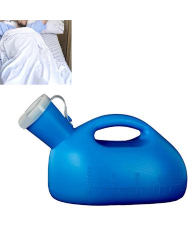 Men Urinal Bottle 2000ml Capacity Spill Proof Wide Opening Convenient Handle Prevent Leakage Ideal for Elderly Male Urinals - Buy Online on GoSupps.com