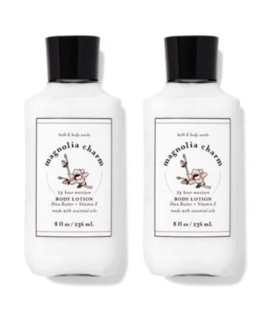 Bath and Body Works Gift Set of of 2 - 8 Fl Oz Lotion - (Magnolia Charm)