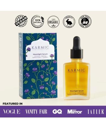 Karmic Skin Anti Ageing Face Serum: Bakuchiol + Vitamin C | Wrinkles Dark Spots Hyperpigmentation Night Treatment | Best Natural Retinol | Hydrating Collagen Boosting Facial Oil | Dark Spot Remover - Buy Online on GoSupps.com