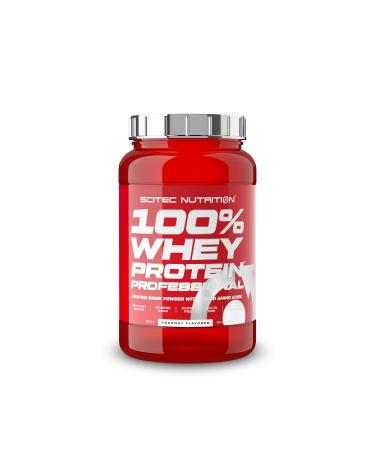 Scitec Nutrition 100% Whey Protein Professional - enriched with additional amino acids and digestive enzymes - gluten -free - palm oil -free 920 g coconut coconut 920 g (1 Pack)