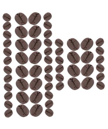 Toyvian 150 Pcs Simulated Coffee Beans Coffee Bar Decorations Plant Food Realistic Food Kitchen Photo Prop Toy Food for Kids Kitchen Kids Toys Child Artificial Decorative Material Resin