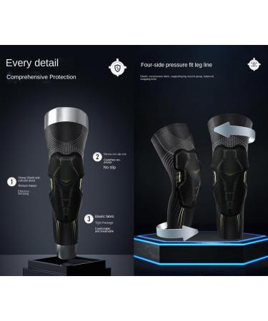 KeuLEn Compression Knee Pads - Long Leg Sleeves for Men | Collision Avoidance Brace Protection for Basketball Football Volleyball & Cycling (Black XX-Large - Buy Online on GoSupps.com