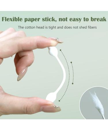 Safety Cotton Swabs with Large Tip - 216PCS Baby Cotton Buds with Natural Paper Stick for Newborns & Kids - Gentle & Safe Ear Cleaners - Buy Online on GoSupps.com