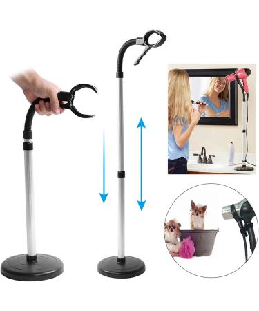 Hands-Free Hair Dryer Holder Stand - Adjustable 360 Stainless Steel Blow Dryer Stand for Bathroom | International Shipping - Buy Online on GoSupps.com