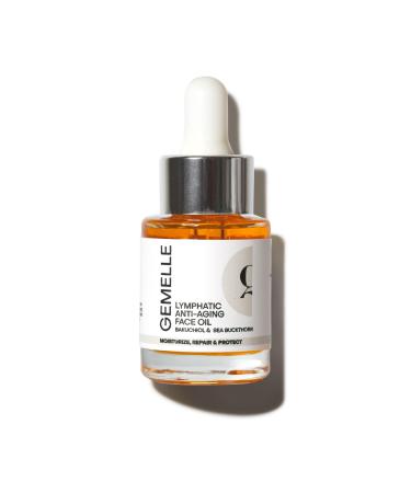 GEMELLE Lymphatic Anti-Aging Face Oil | 6x Award Winner | Packed with Vitamins C E & A | Moisturize Repair & Protect | Bakuchiol Sea Buckthorn & More! | Paraben-Free Luxury Natural Skin Care 15ml 15 ml