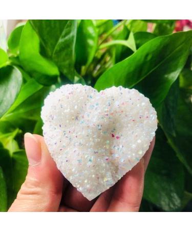 100g-250g Natural Aura Angel Crystal Cluster Stone Heart Shape Ornaments 1pc Suitable for Home HOMEZHOU (Color : 1pc 100g-125g) - Buy Online on GoSupps.com