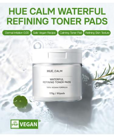 Waterful Refining Pads - Calming Vitamin C & Kombucha Essence Toner for Moisture & Skin Relief | Korean Skincare | 90 Vegan Pads - Buy Online on GoSupps.com