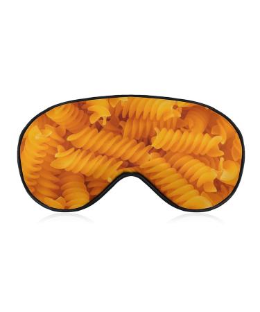 Fusilli Pasta Sleep Mask for Women Adjustable Sleeping Eye Shades Cover with Elastic Strap