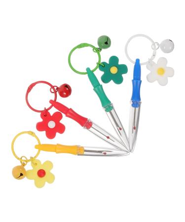 Operitacx 4pcs Seam Ripper Fob Rings Keychain Sewing Thread Seam Tool Plastic Remover Trimming