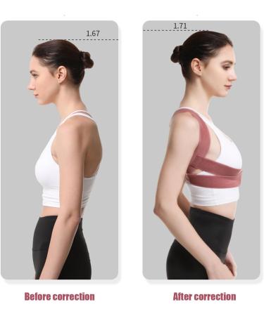 Breathable Back Support Belt for Posture Correction - Unisex Orthodontic Back Brace (Red) | International Shipping - Buy Online on GoSupps.com