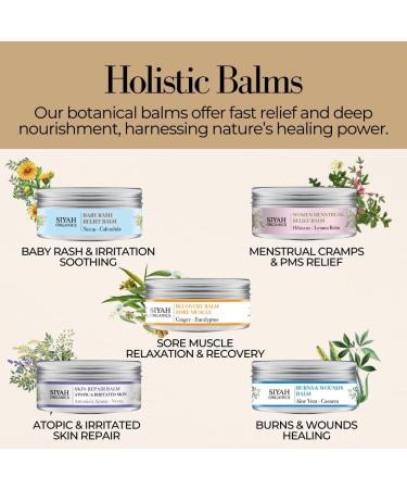 Siyah Organics Atopic Skin Repair Balm with Artemisia Annua & Neem Restorative Soothing and Protective Skin Balm 5oz - Buy Online on GoSupps.com