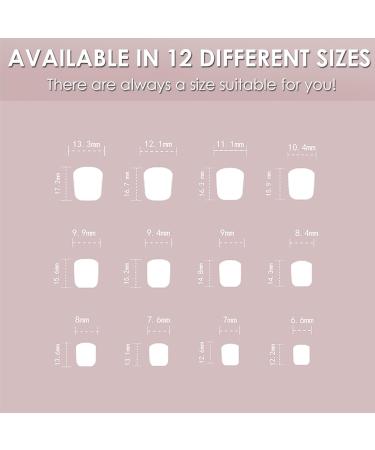 French Press On Square Fake Nails - 24Pcs Pink French False Nails with Nail Glue for Women Girls Art - Buy Online on GoSupps.com
