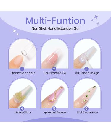 Supwee 60g Solid Builder Gel for Nail Polish | Multifunctional Clear Nail Extension Gel | Non-Stick 3D Sculpture Builder Gel - Buy Online on GoSupps.com