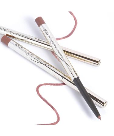 Jouer Long Wear Lip Liner: Metallic & Matte Mauve Pencil - Water Resistant, Fast-Drying & Hydrating Formula with Vitamin E - Buy Online on GoSupps.com