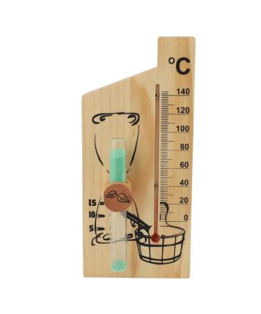 Mini moisturizer and thermometer for the interior with double display wood-hygrometer thermometer with two dials ideal for home office baby room sauna