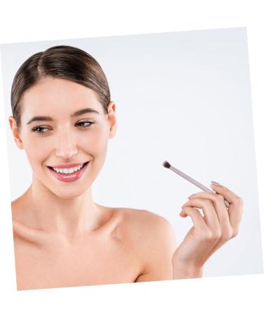 Housoutil Matted Eyeshadow Tool Eyebrow Cosmetic Gold Makeup Ended Foundation Shallow Brush Double - Buy Online on GoSupps.com