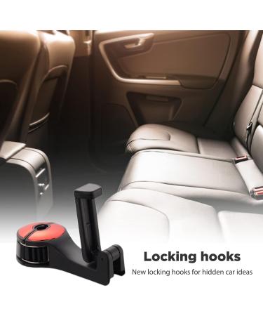 Usmei 2-in-1 Car Seat Hooks & Cell Phone Holder - Portable Headrest Organizer (4PCs Silver) - Car Clothes Hanger & Pocket Holder - Buy Online on GoSupps.com