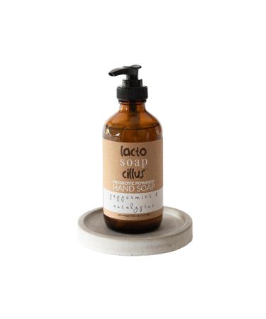 Lactosoapcillus Probiotic Powered Hand Soap - Naturally Refreshing - Peppermint & Eucalyptus Scent - Natural & Vegan With Finest Skin-Loving Essential Oils - Palm Oil Free (8 fl oz)