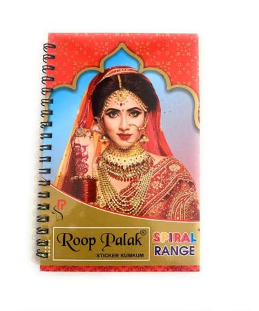 Sticker Bindi Mang Tiki Temprory Tatoos Polka Dot Bindi Sticket for Forehead-Unique Collection in Spiral Book- Multicolor Bindi in size variation- Easy to Keep- Easy to H&y- 960 Bindi in 1 single book