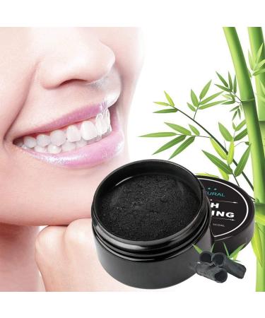 Organic Coconut Activated Charcoal Teeth Whitening Powder with Bamboo Toothbrush | Gentle on Enamel and Gums - KlsyChry - Buy Online on GoSupps.com