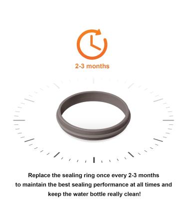 6 Pack Replacement Silicone Gasket for Gatorade GX Hydration System Bottles - Compatible with Gatorade GX Pods - Buy Online on GoSupps.com