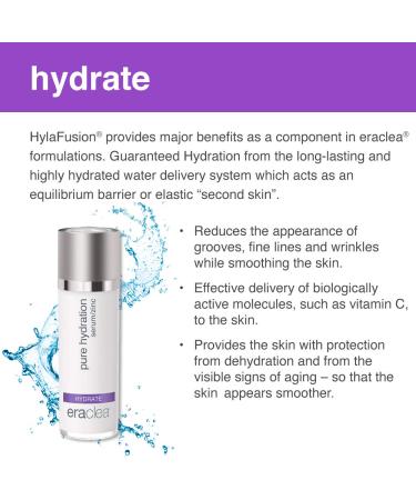 Eraclea Pure Hydration Serum | Soothing Hyaluronic Acid Serum for Redness & Irritated Skin | Anti-Wrinkle Hydration for All Skin Types (1 fl oz - Buy Online on GoSupps.com
