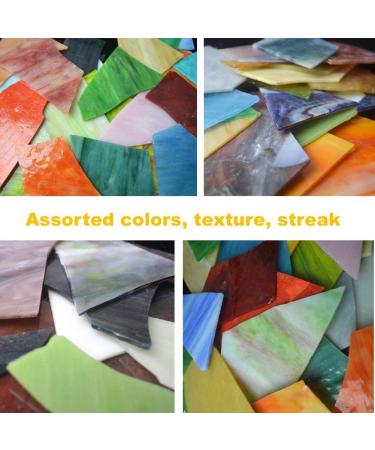 Lanyani Glass Mosaics Pieces - Assorted Colors & Shapes - 1kg/35oz - Buy Online on GoSupps.com