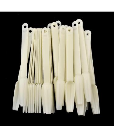 2 Sets of 100 Clear Coffin Ballerina Fan Shape Nail Art Tips Display with Metal Split Ring Holder NT080 - Buy Online on GoSupps.com