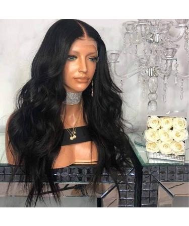BGHJUE Black Loose Curly Lace Front Wig - Long Synthetic Full Wig for Women | Daily Wear & Stylish Looks - Buy Online on GoSupps.com