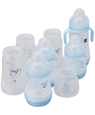 MAM Easy Start Anti-Colic Baby Bottles - 130ml 160ml 260ml | 8-Pack with Extra Soft Nipple & Sealing Discs | International Shipping Available - Buy Online on GoSupps.com