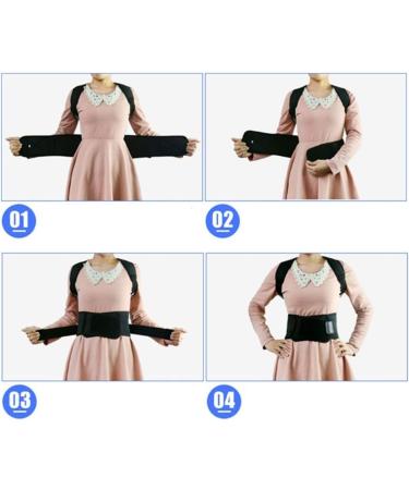 Posture Corrector Shoulder Bandage Back Orthopedic Posture Correction Lower Back Support Belt Men Women Good (Pink XL) (white us M) - Buy Online on GoSupps.com