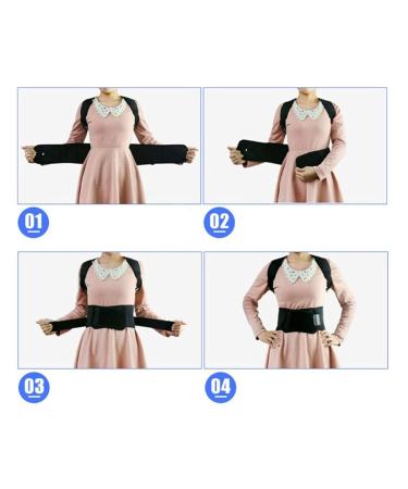 Posture Corrector Shoulder Bandage Back Orthopedic Posture Correction Lower Back Support Belt Men Women Good (Pink XL) (blackone XXL) - Buy Online on GoSupps.com