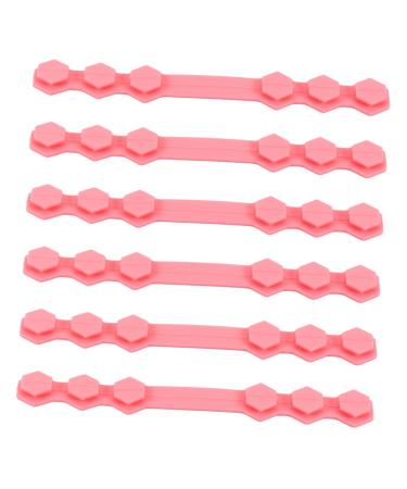 Minkissy 20 Stk masking hook adjustable lane mouth tube face ear protector buckle of the face cover facial extension tape earrings protective cable slide slide pebble gel pink