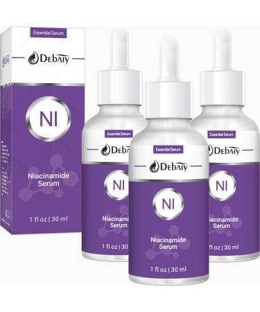 DEBAIY 3 Pack Niacinamide Serum for Face Moisturizing Inhibits Melanin & Restore Skin Natural -(1fl.oz|30ml)