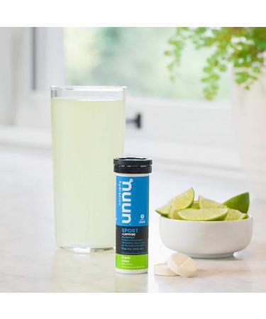 Nuun Energy: Fresh Lime Electrolyte +Caffeine Drink Tablets (2 Tubes of 10 Tabs) - Buy Online on GoSupps.com