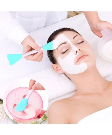 Sioppkik Silicone Facial Mask Brush - Double-Sided Face Mask & Cleaning Brush Set | DIY Beauty Tools (2 Pieces) - Buy Online on GoSupps.com