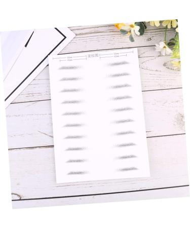 Housoutil 4 Sheets Pairs Adhesive Eyebrow Template Eyebrowsb Simulation Eyebrow 3d Artificial Eyebrow Stickers - Buy Online on GoSupps.com