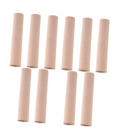 Healifty 10 Pcs Toe Cover Elastic Wrap Bandages Elastic Bandages Protector Pads Toe Bandages Fabric Sleeve Protectors Elastic Toe Sleeves Finger and Toe Protector Toe Protective Covers
