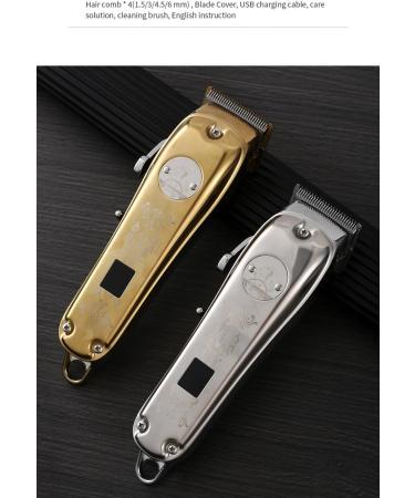 Buy Retro Electric Hair Clipper Trimmer - LCD Display Carved Pattern International Shipping Available - Buy Online on GoSupps.com