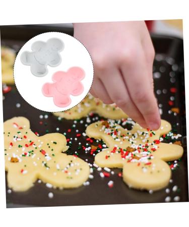 COHEALI 2pcs Silicone Mold Silicone Candy Mold Gingerbread Men Candy Mold Cartoon Shaped Mold Fudge Dessert Assorted Color 1 21.2X16.4X3CM - Buy Online on GoSupps.com