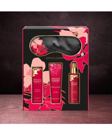 Baylis & Harding Boudoire Cherry Blossom Beauty Sleep Gift Set - Vegan Friendly Luxury Set - Buy Online on GoSupps.com