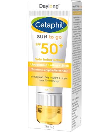 Cetaphil Daylong Sun to go liposomale Lotion + Stick SPF 50+ 20 ml Solution - Buy Online on GoSupps.com
