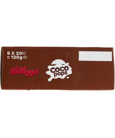 Kellogg's Coco Pops Puffed Rice Bars with Cocoa (6 x 20g) 120g Pack of 6 - Buy Online on GoSupps.com
